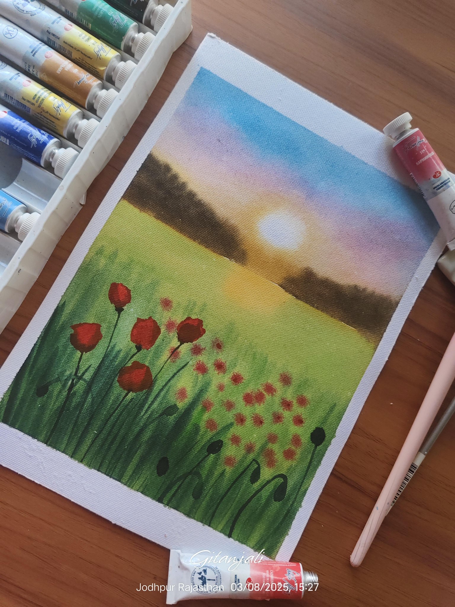 Spring poppy field - image 5 - student project