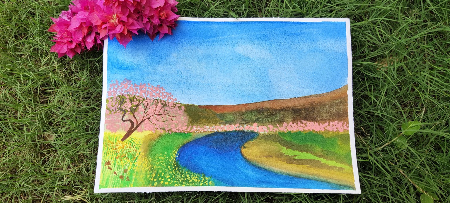 Cherry blossom landscape - image 3 - student project