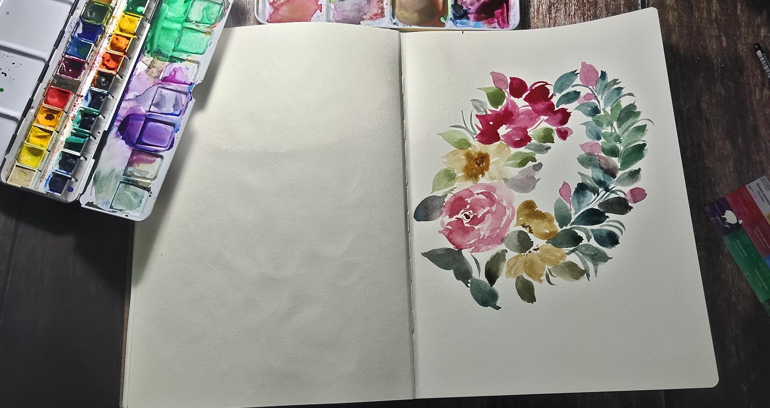 Watercolor floral - image 7 - student project
