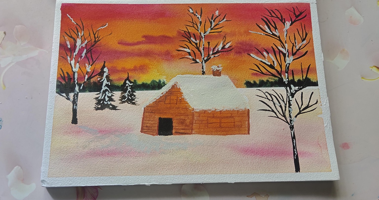 Winter art landscape - image 1 - student project