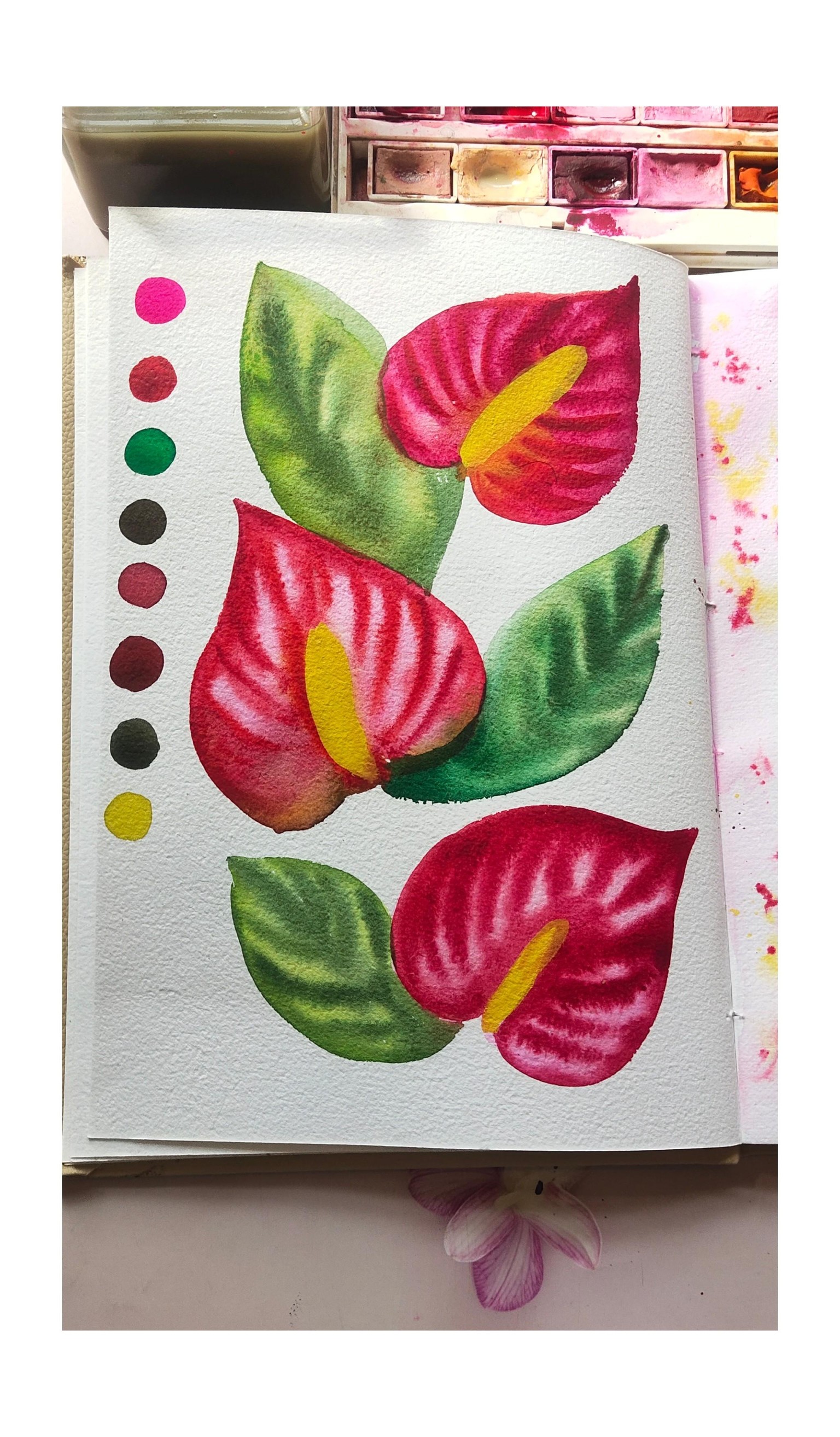 Tropical antharium - image 2 - student project