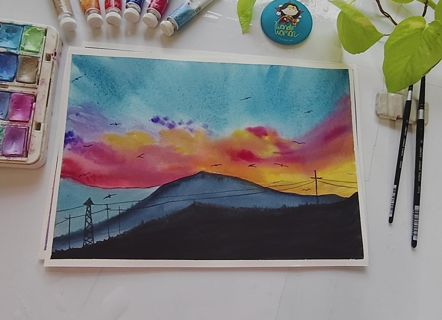 Pastel skyscape - image 3 - student project