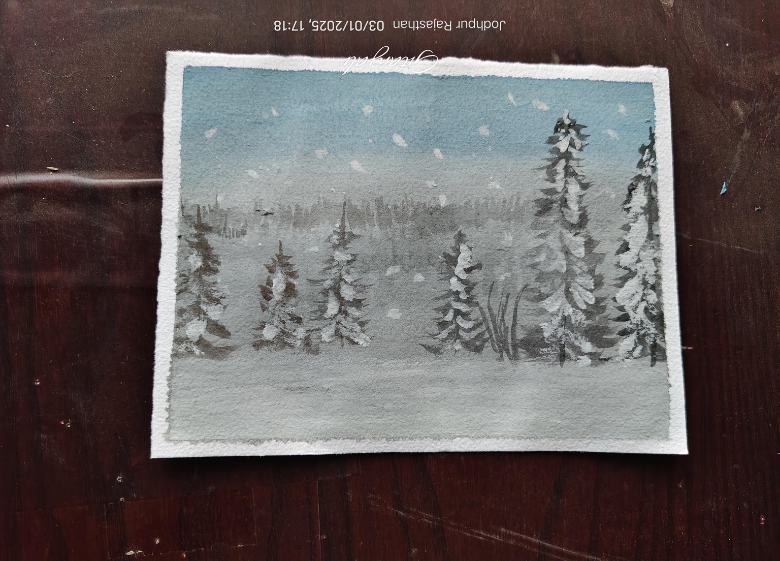 Gouache winters - image 2 - student project