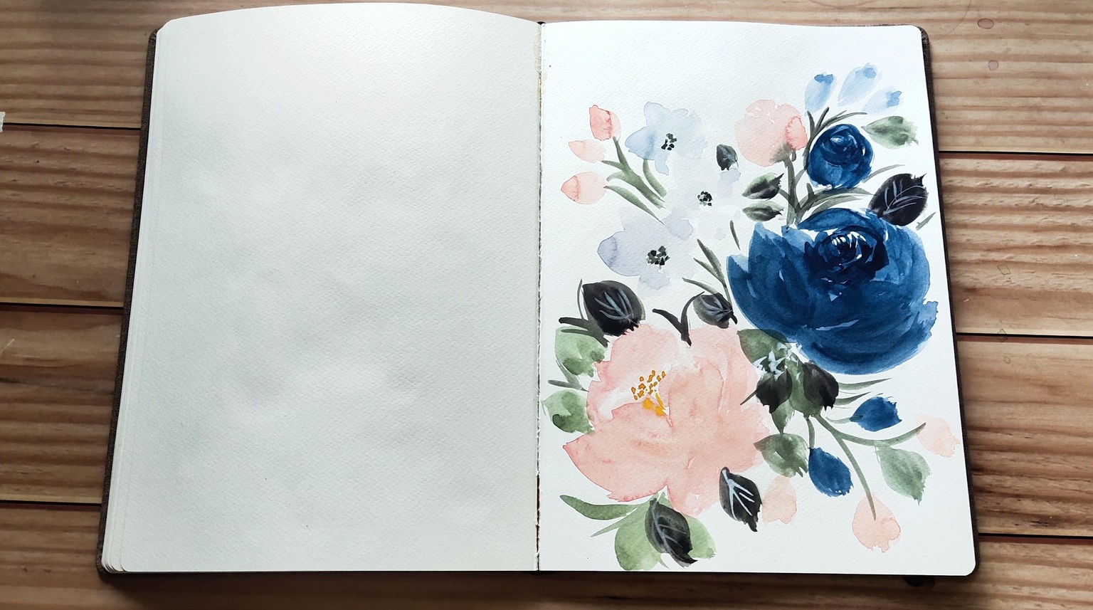 Watercolor floral - image 2 - student project
