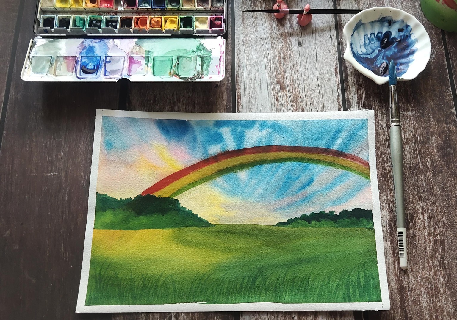 Rainbow sky - image 1 - student project
