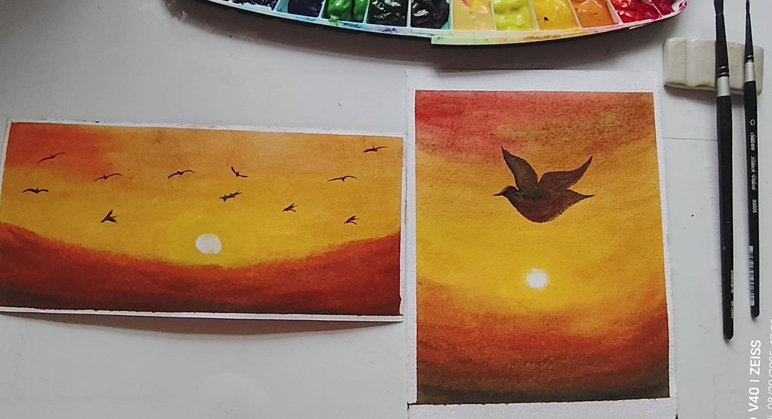 Sunset scene - image 2 - student project