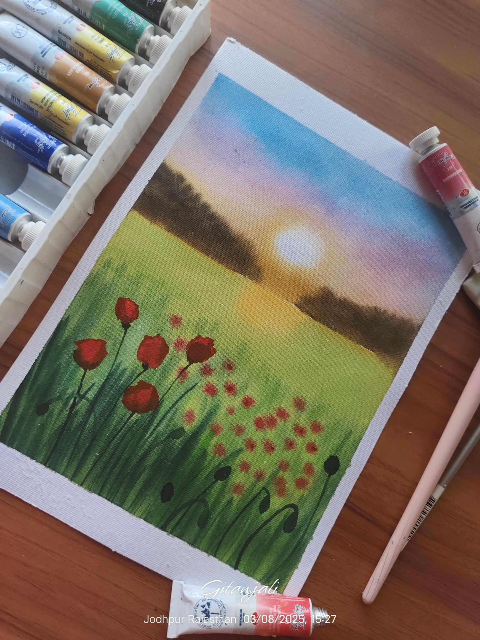 Spring poppy field - image 1 - student project