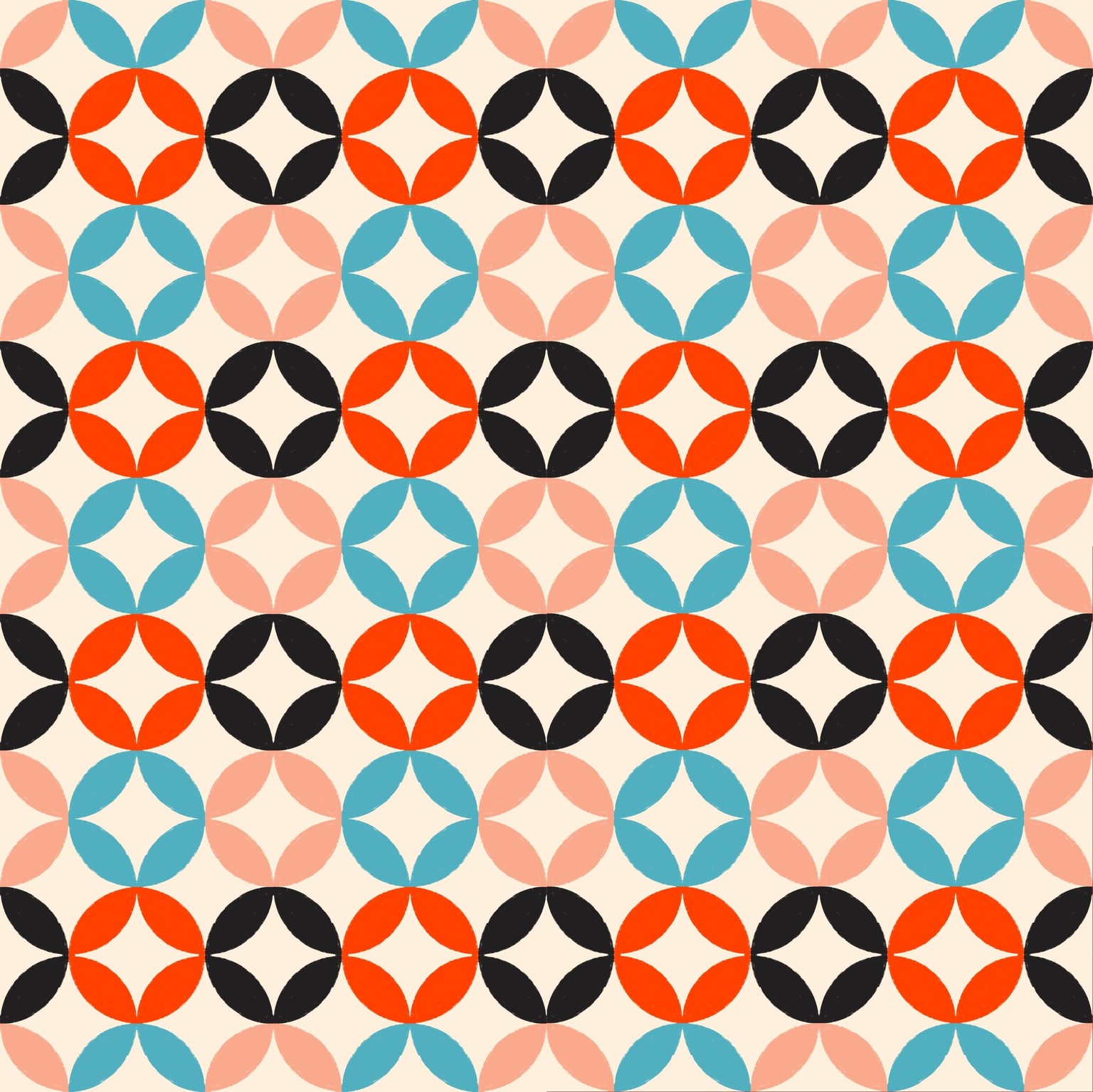Retro Geometric Patterns - image 1 - student project