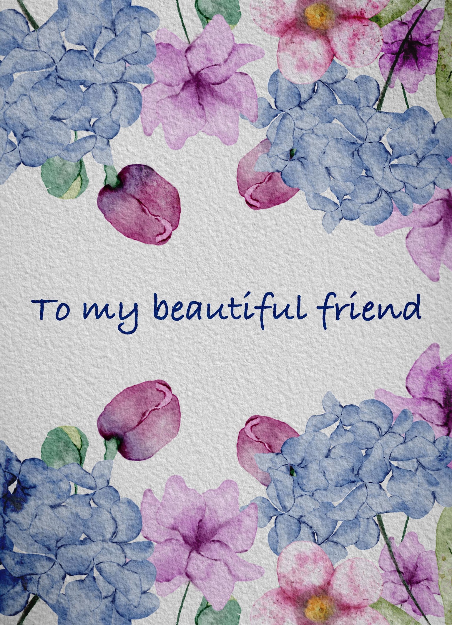 WC Floral Postcard - image 1 - student project