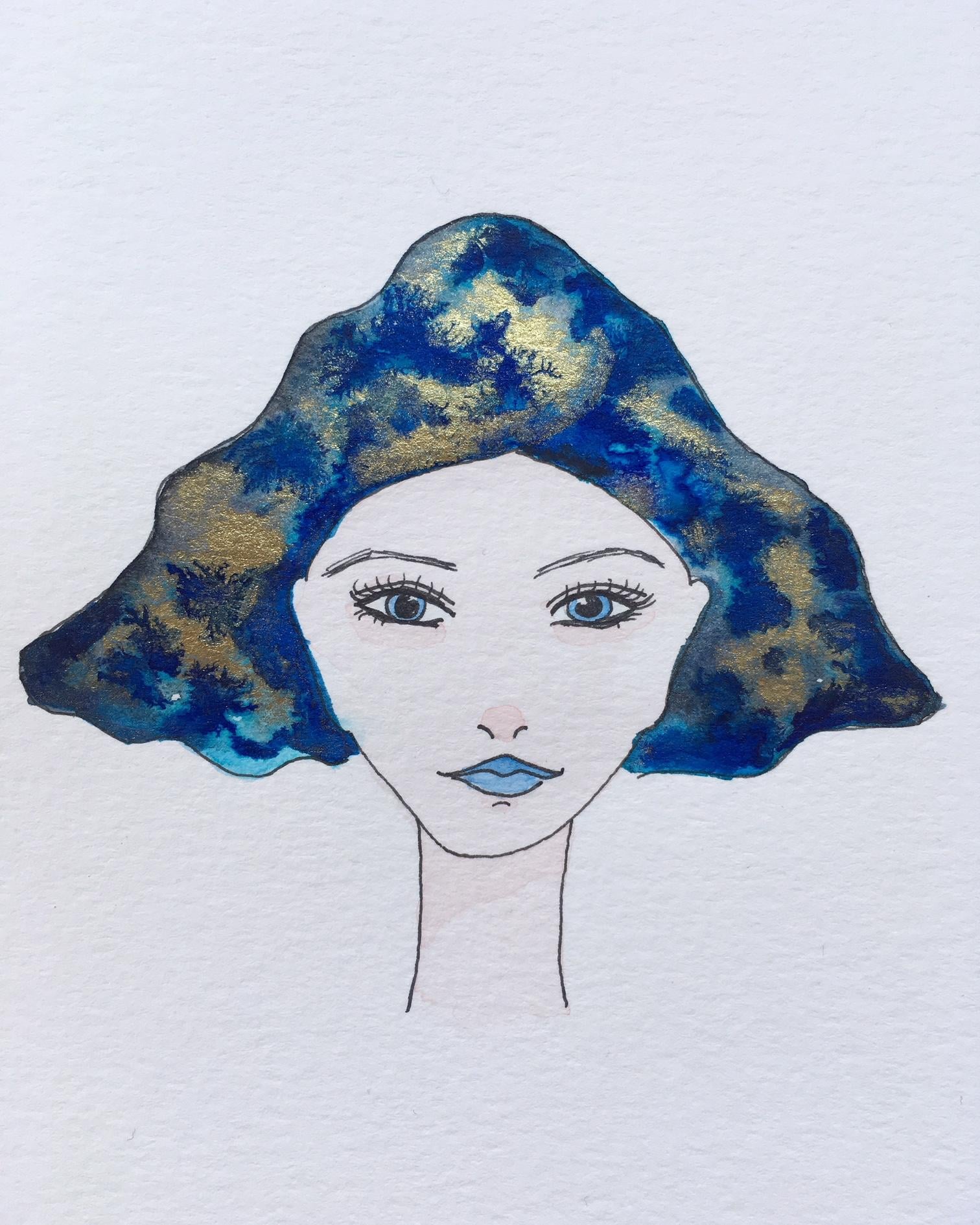 Gold ink hair - image 1 - student project