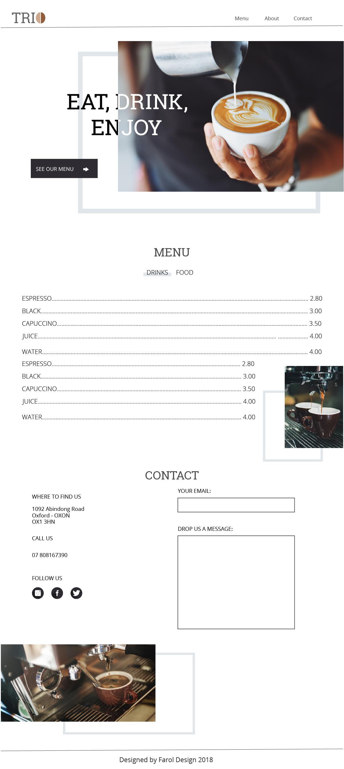 Trio Coffee Shop - image 2 - student project