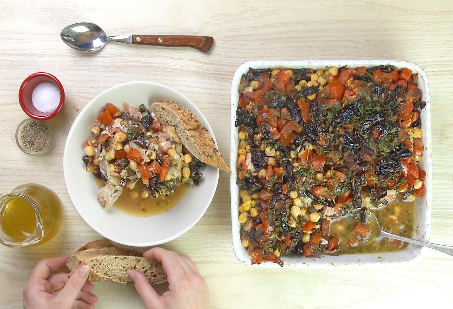 Chickpea Chicken Roast with Prunes, Tomatoes and Thyme - image 4 - student project