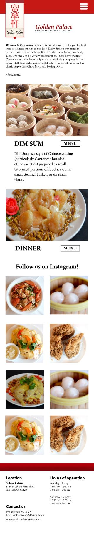 Golden Palace homepage remake - image 4 - student project