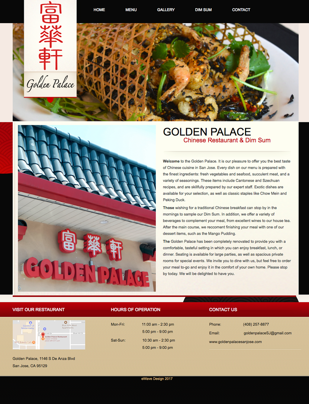 Golden Palace homepage remake - image 1 - student project