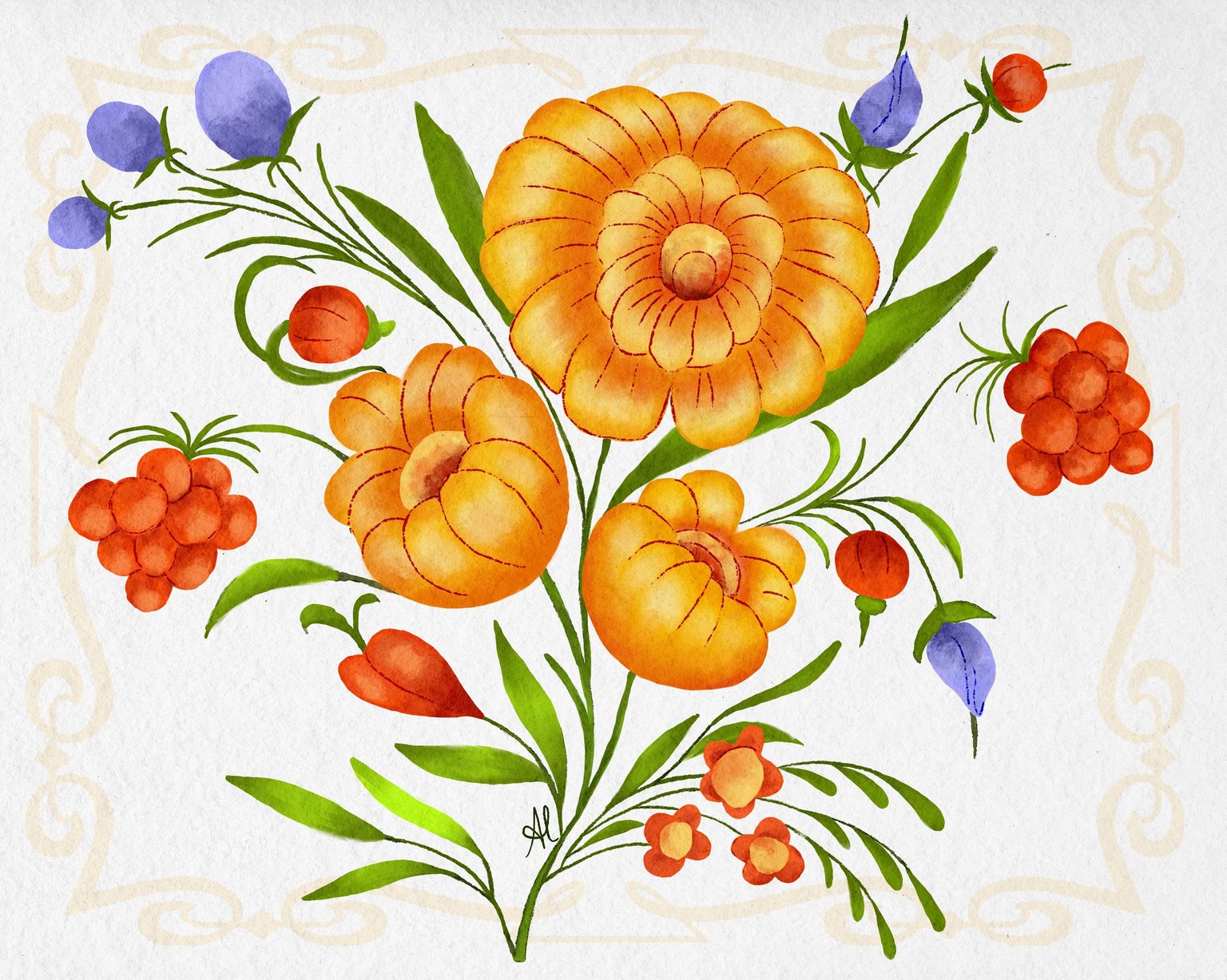 Petrykivka - Ukraine Folk Art - image 1 - student project