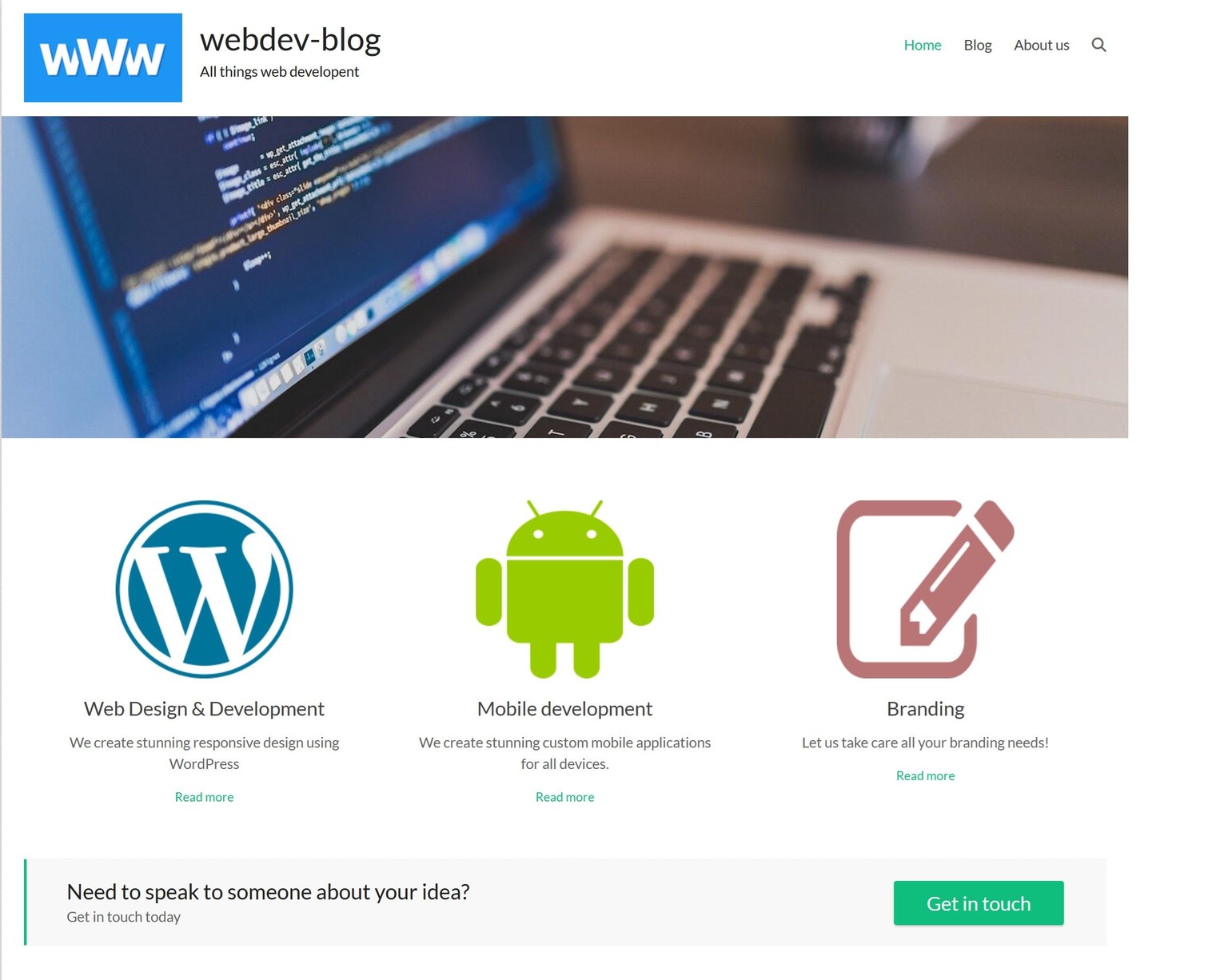 WordPress Blog - image 1 - student project