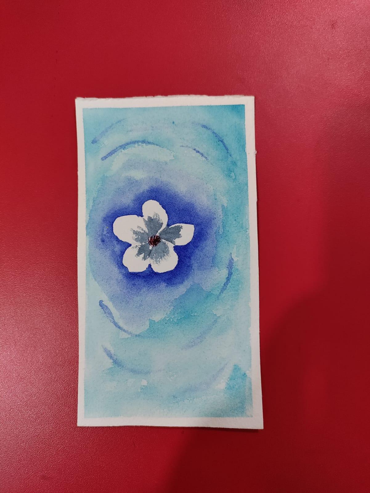 Watercolor flower - image 1 - student project