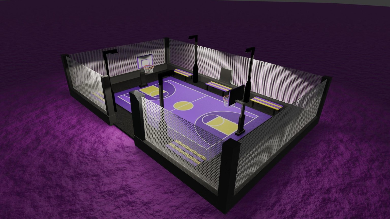 Basketball Court *Lakers colors* - image 1 - student project