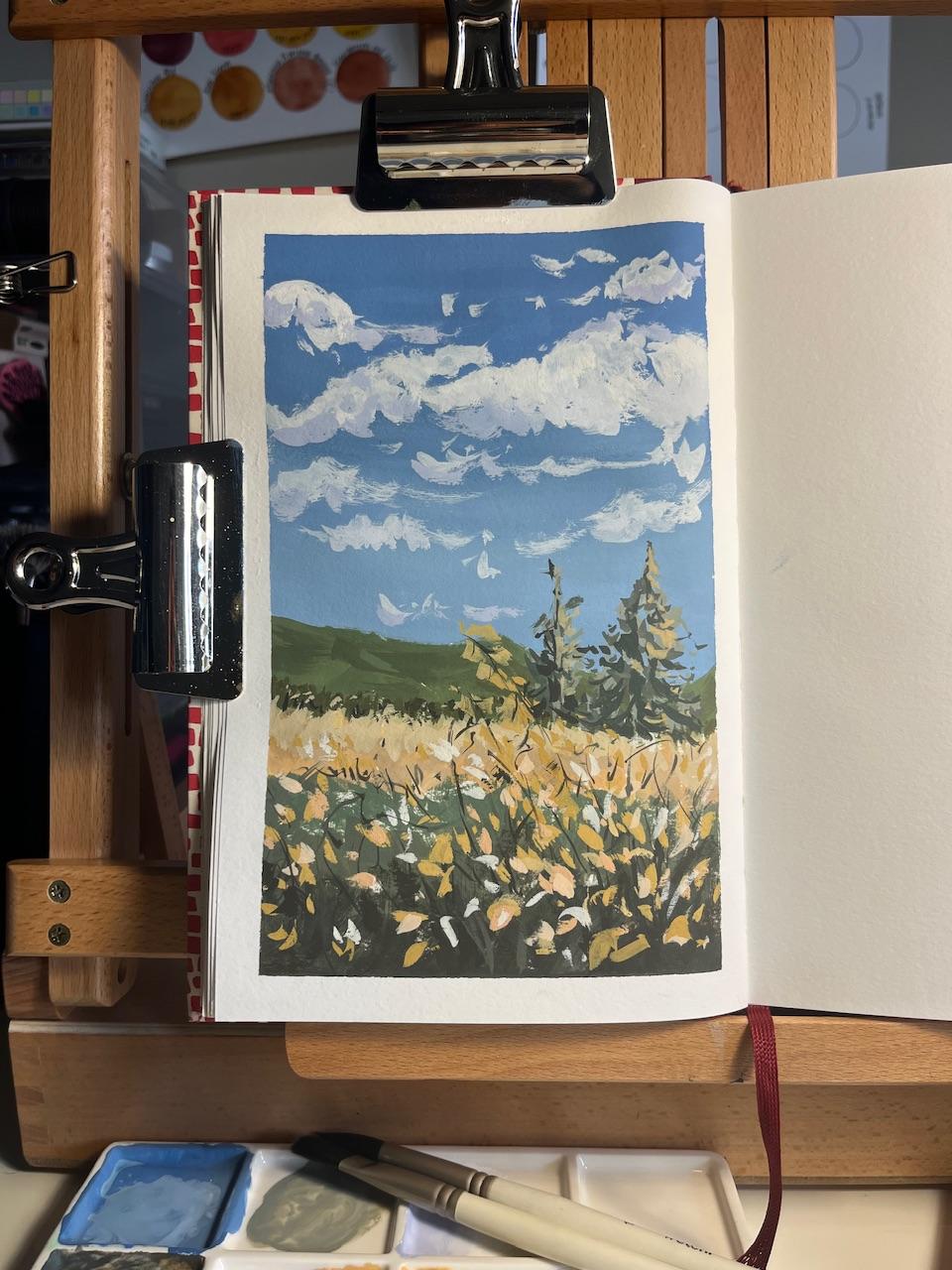 Beginner’s guide to gouache landscape - image 1 - student project
