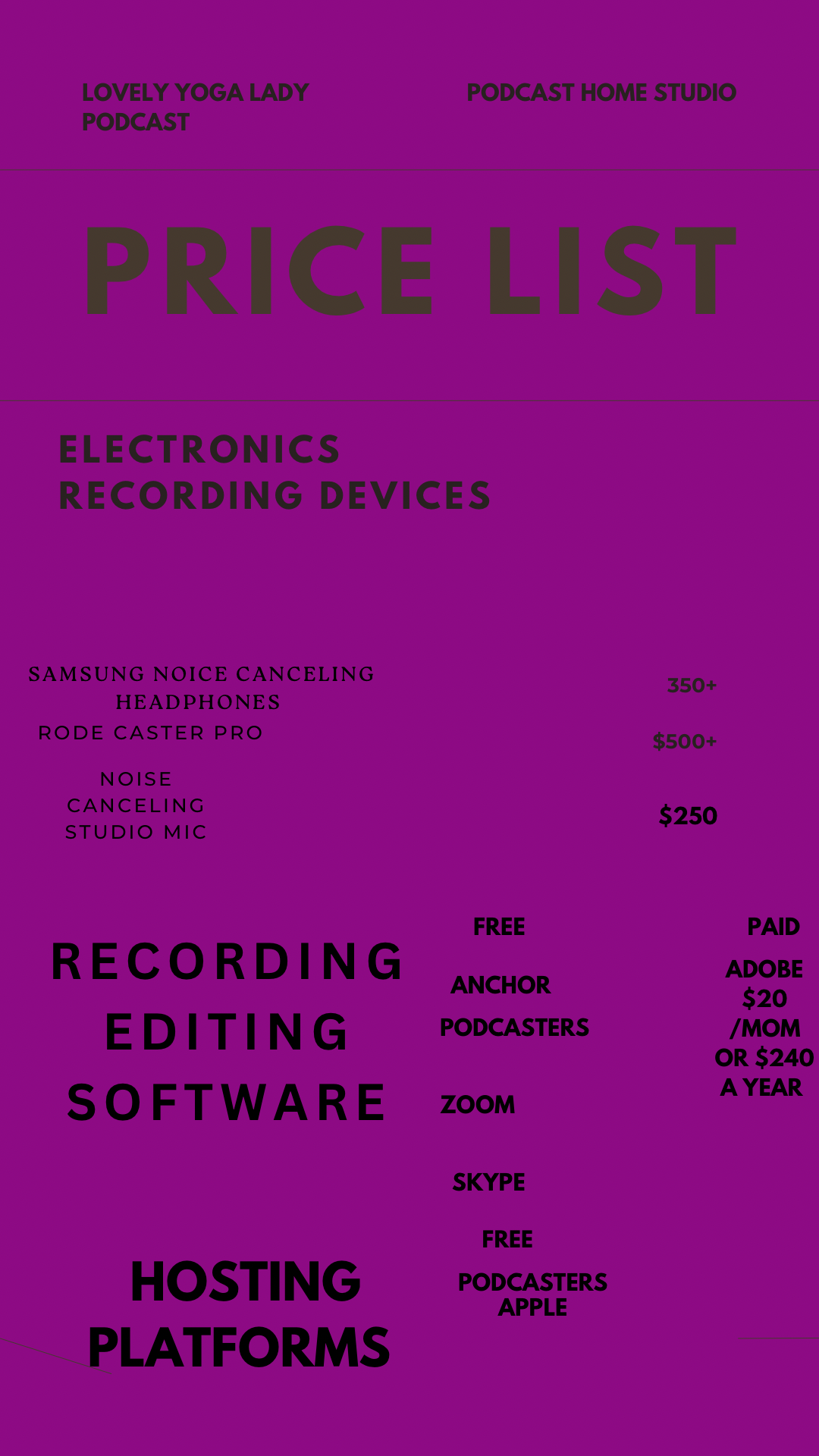 Podcast Home List - image 1 - student project