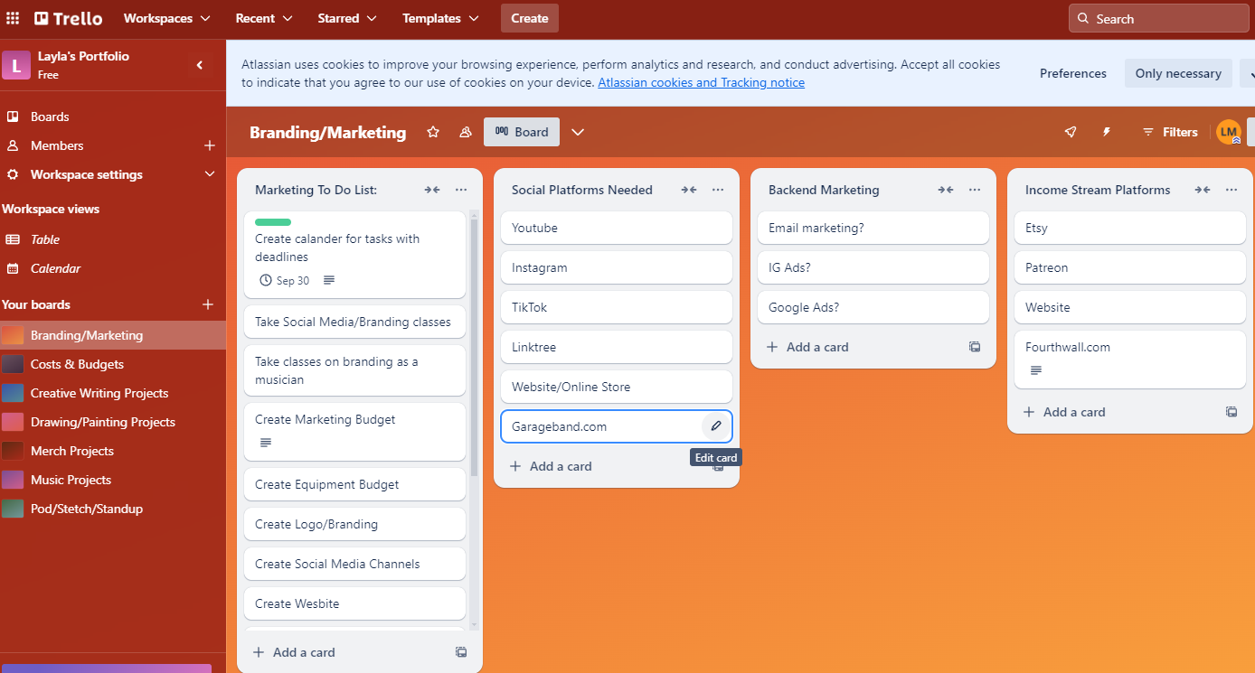 Trello Project - image 1 - student project