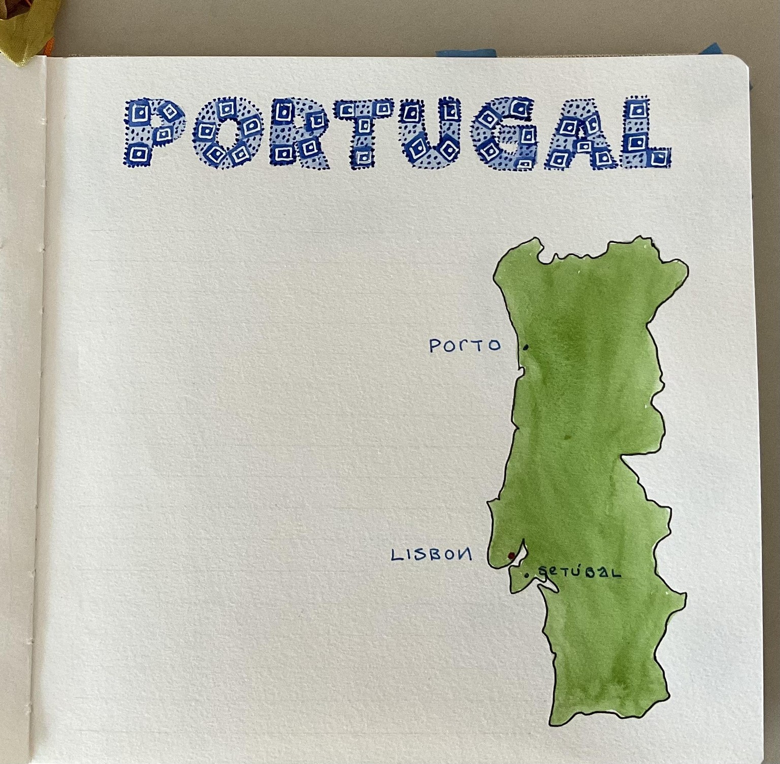 Portugal journal page - image 1 - student project