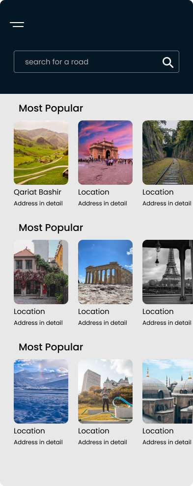 Layouts in routes shortcuts screen - image 1 - student project