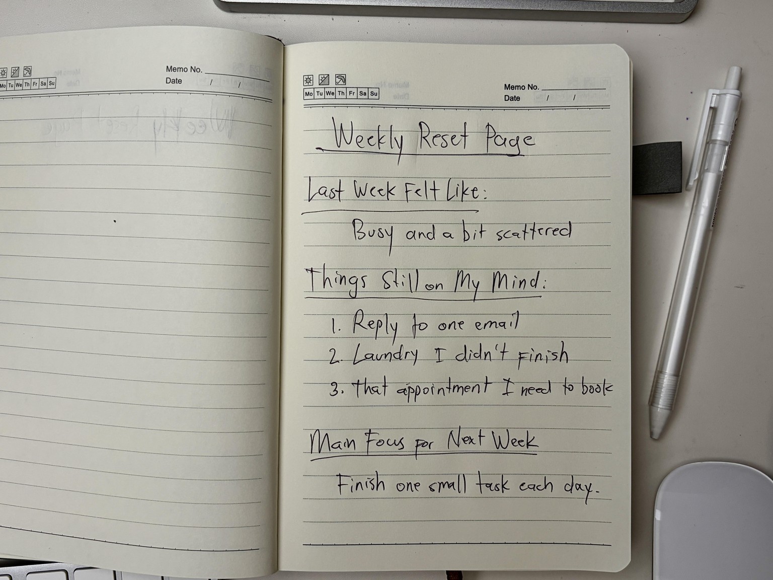 Weekly Reset Page - image 1 - student project