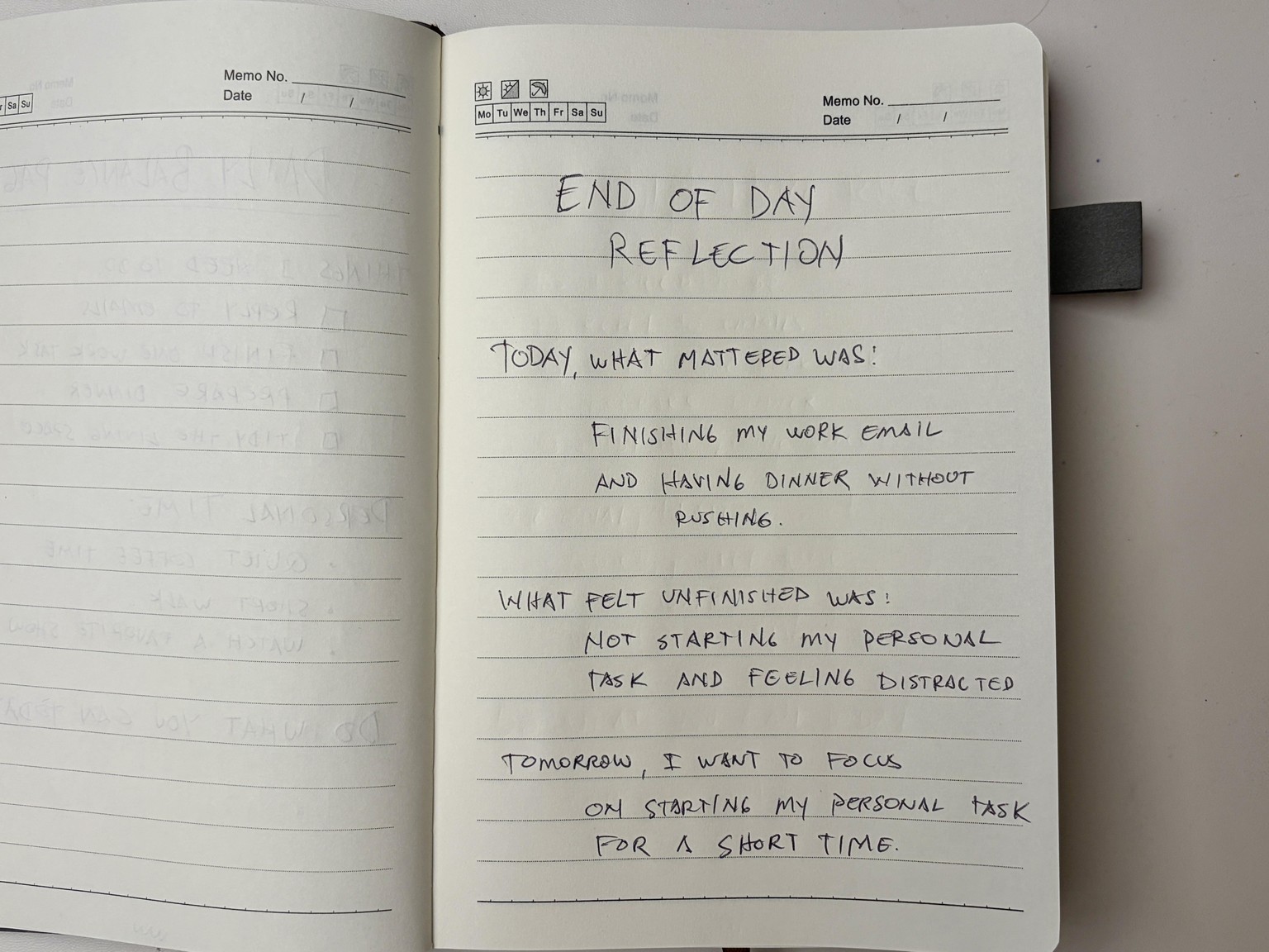 My End-of-Day Reflection Page - image 1 - student project