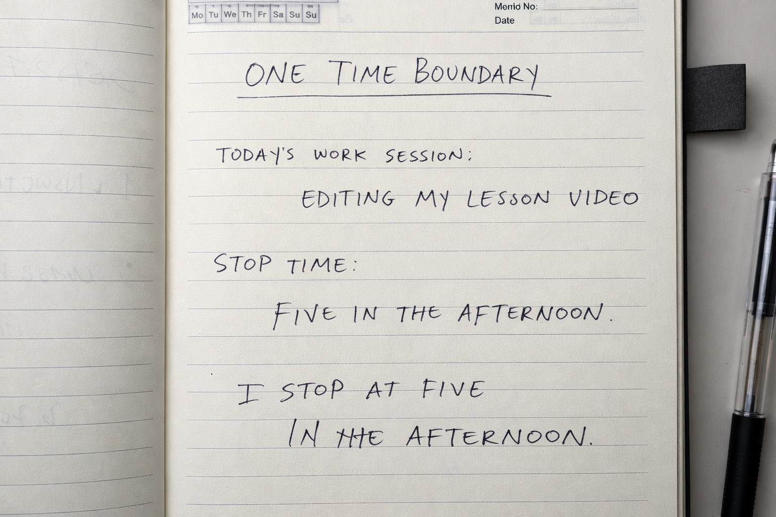 One Time Boundary - image 1 - student project