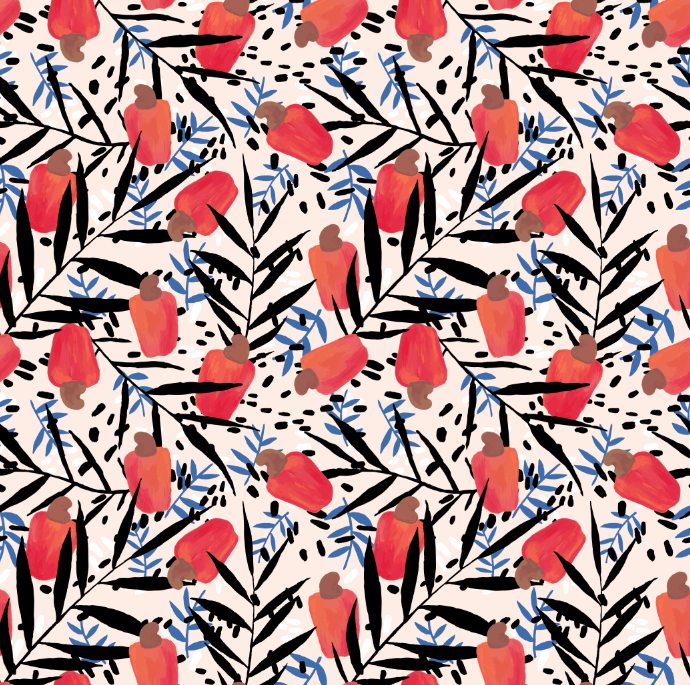Cashew fruit pattern - image 3 - student project