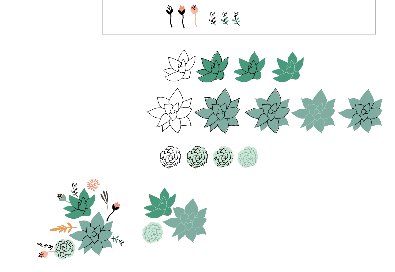 The Succulents (& new Orchid pattern) - image 2 - student project