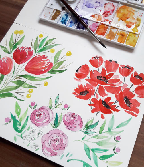 My loose floral experiments - image 1 - student project