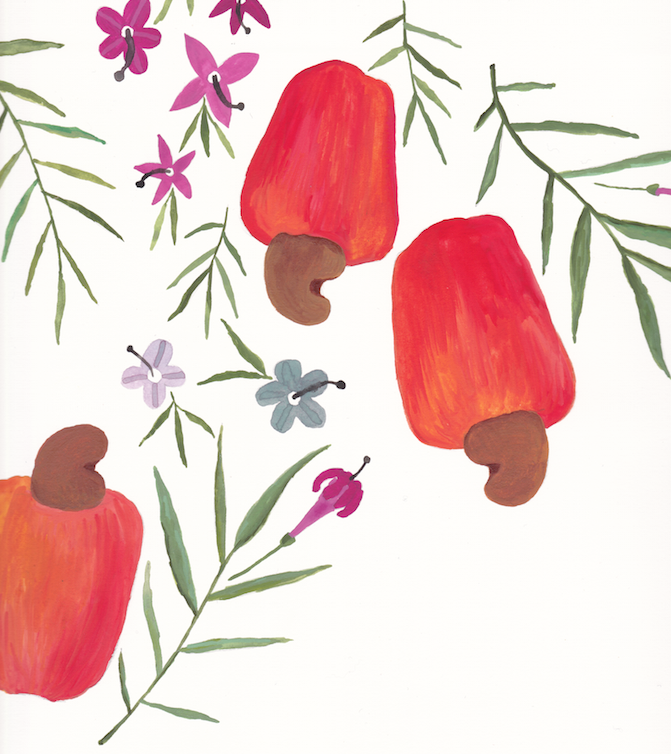 Cashew fruit pattern - image 1 - student project