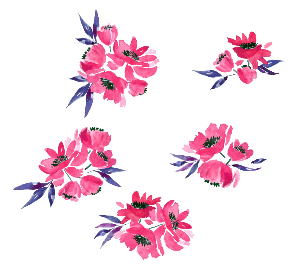 Floral bouquet pattern - image 1 - student project