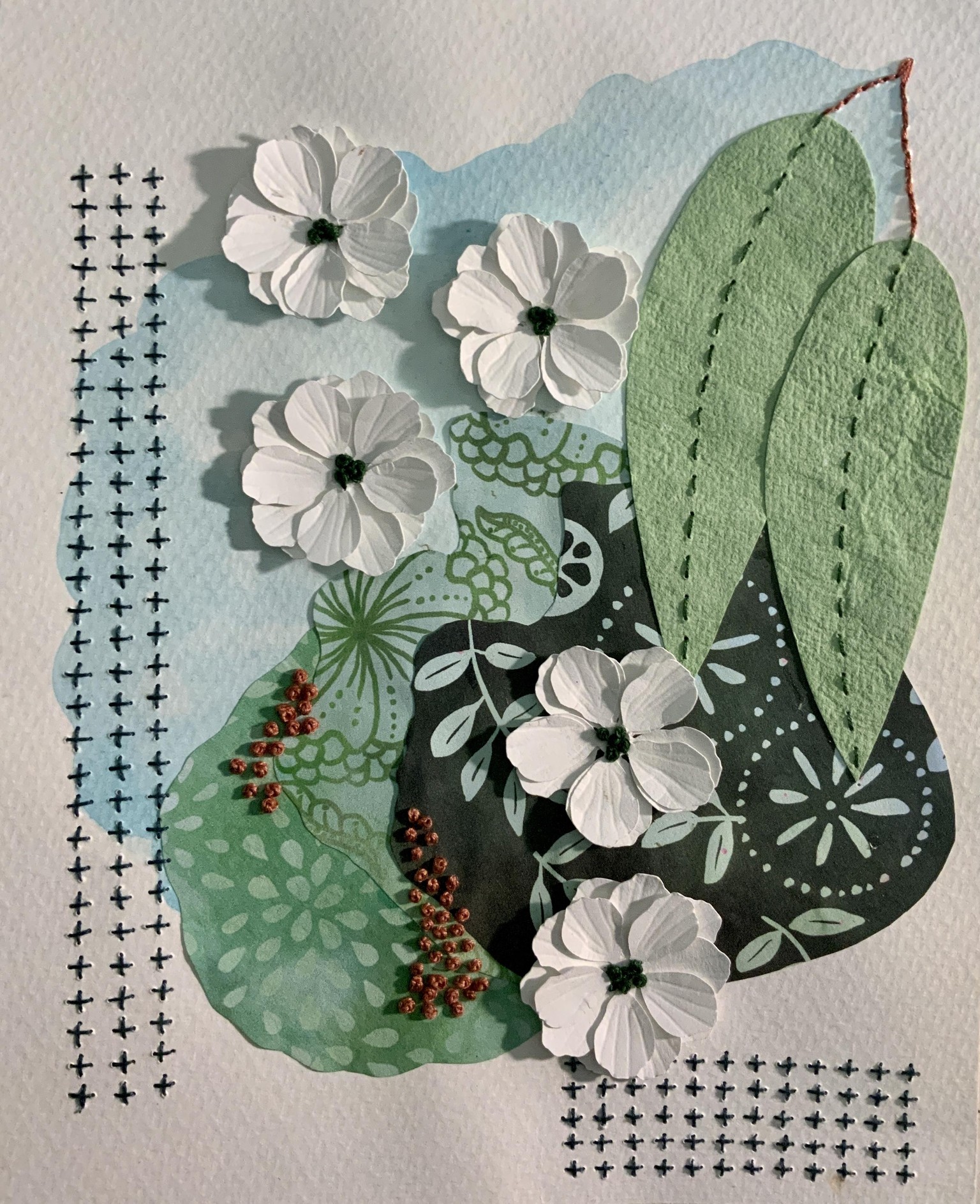 Embroidered paper - image 1 - student project