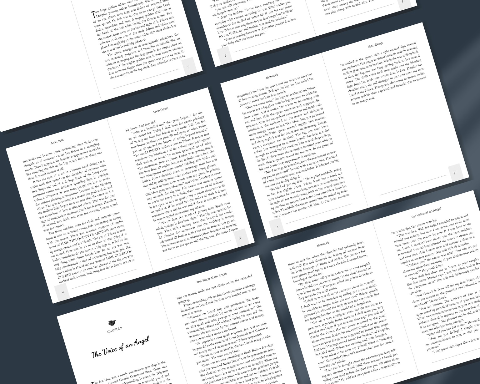 Fiction Book Layout - image 2 - student project