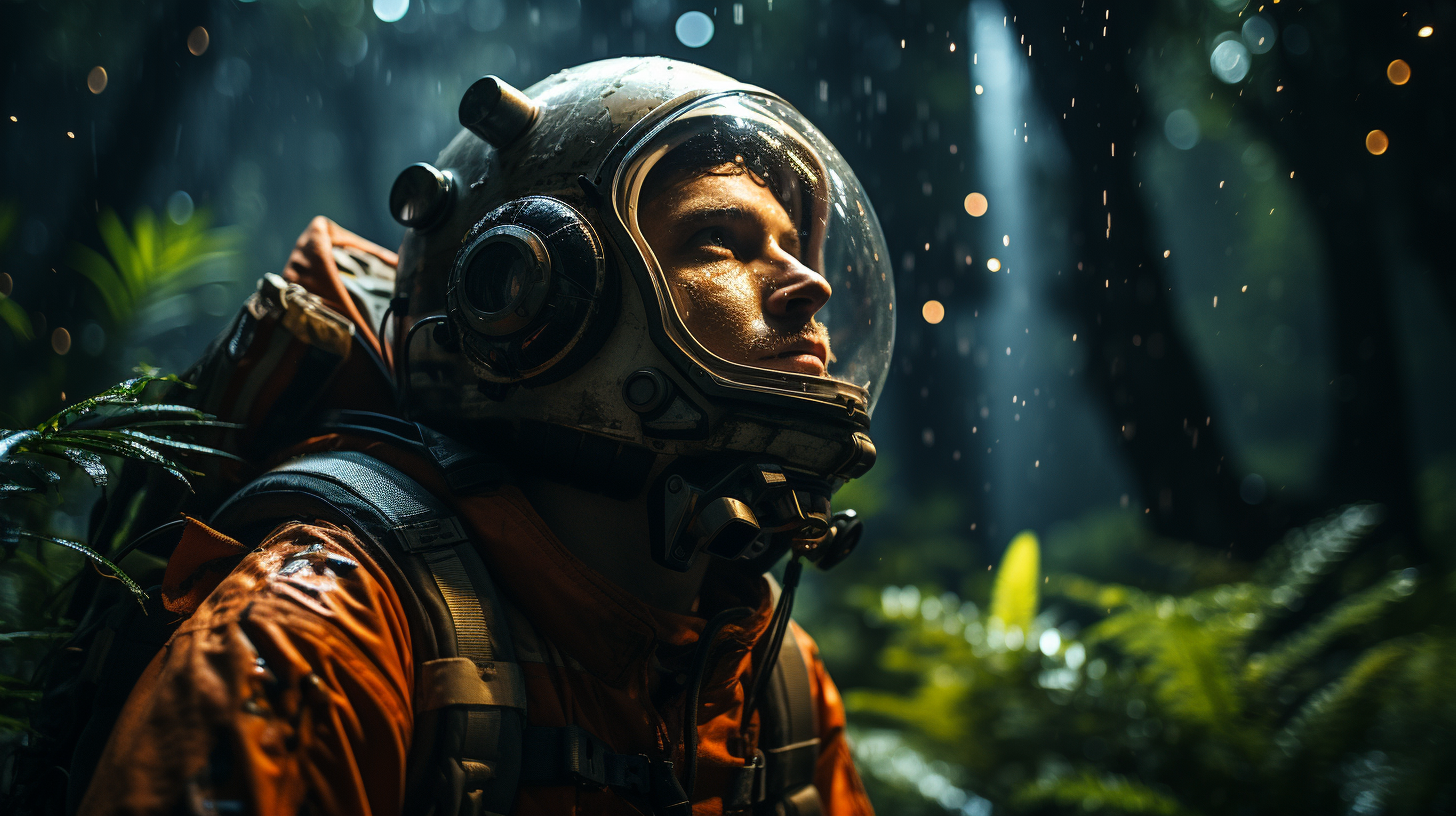 Astronaut in a forest - image 1 - student project