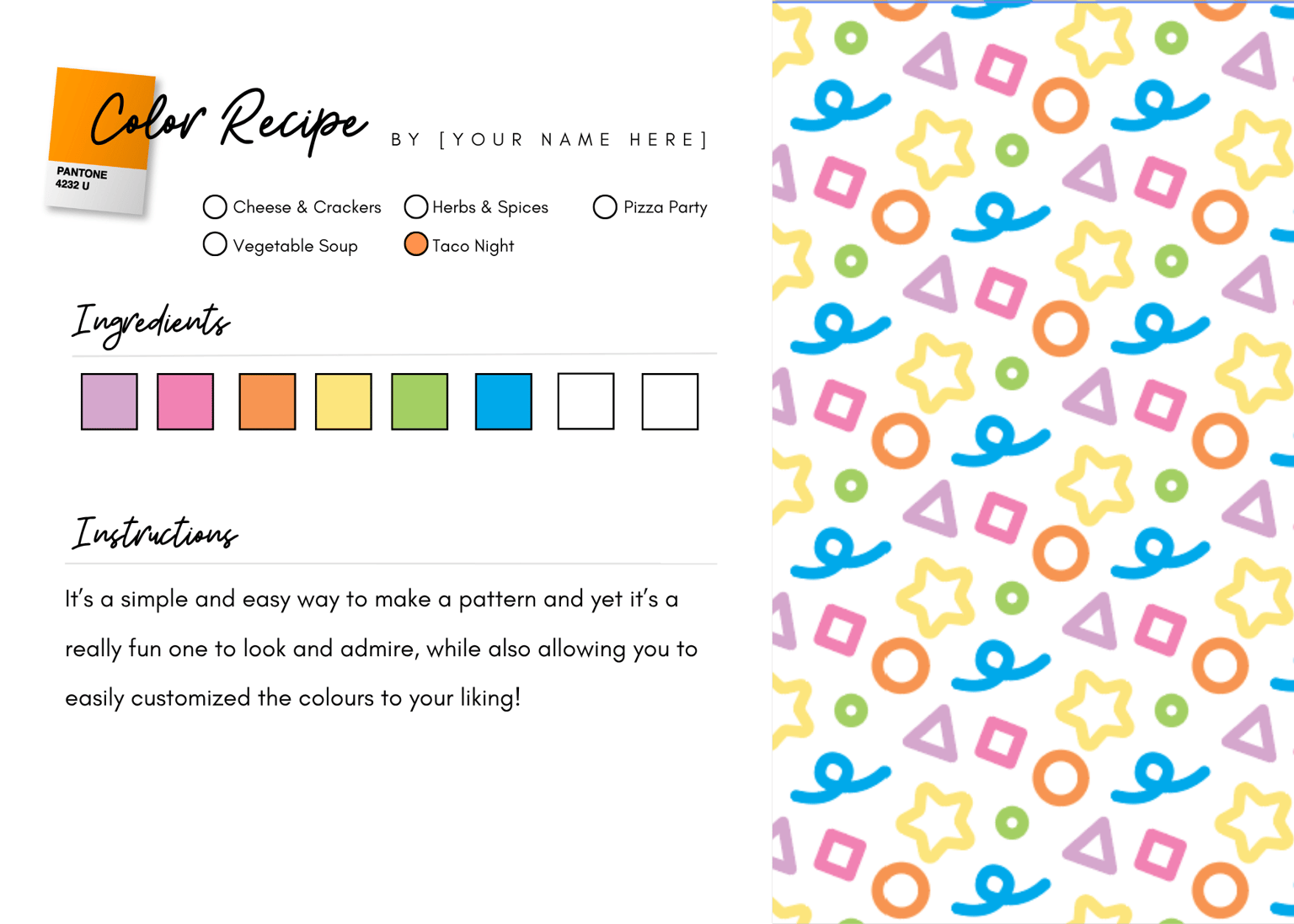 Colour Recipe For Kids! - image 1 - student project