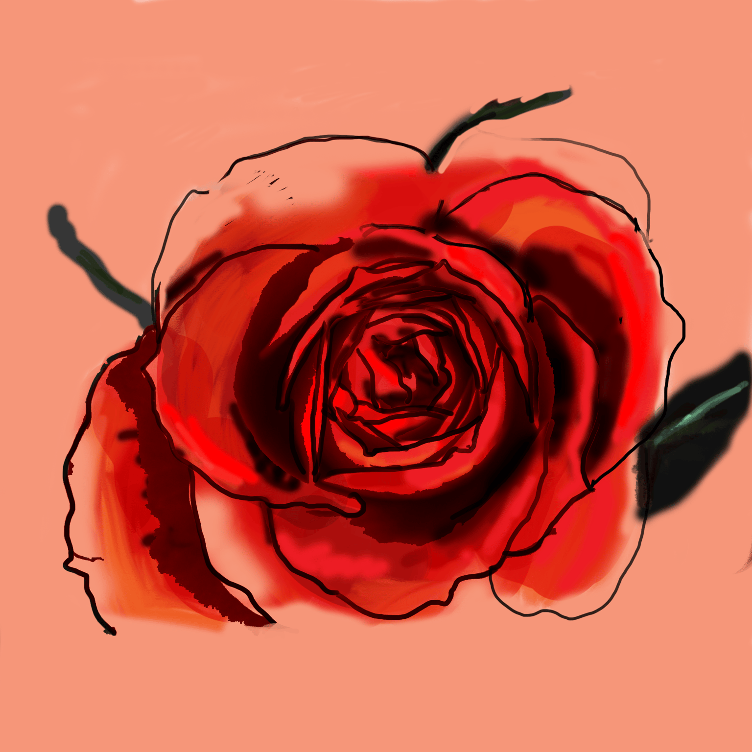 first inking test photosop - image 3 - student project