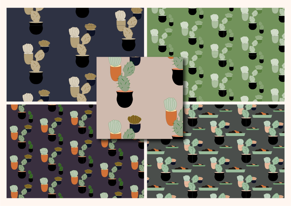 patterns with birds and flowers - image 3 - student project