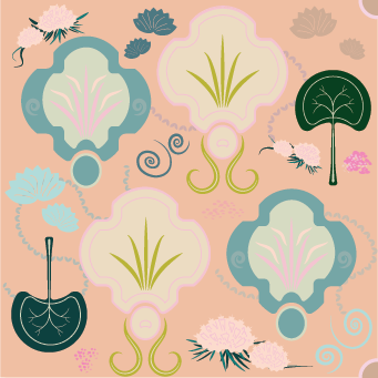 patterns with birds and flowers - image 4 - student project
