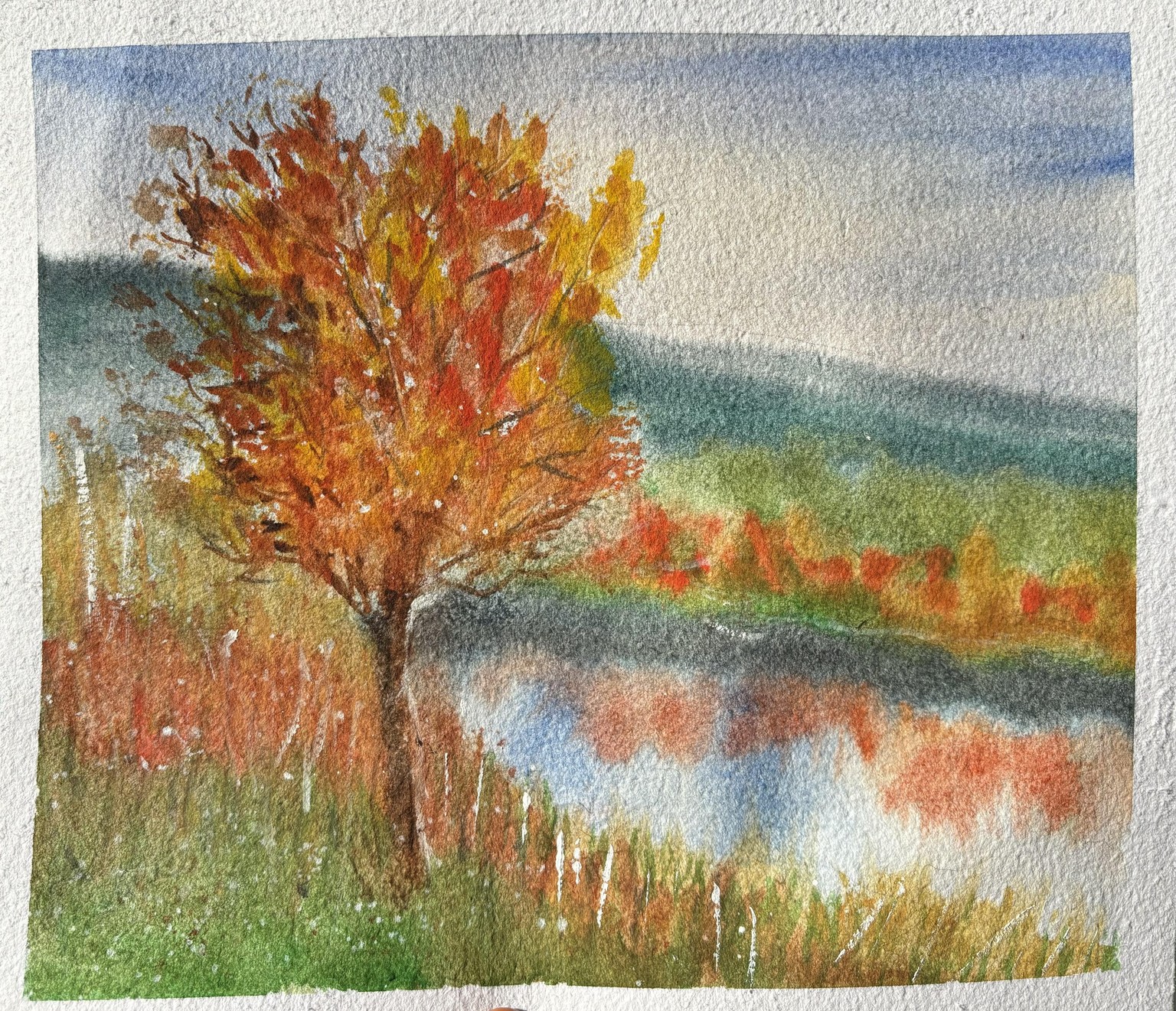 Autumn landscape with Bianca - image 1 - student project