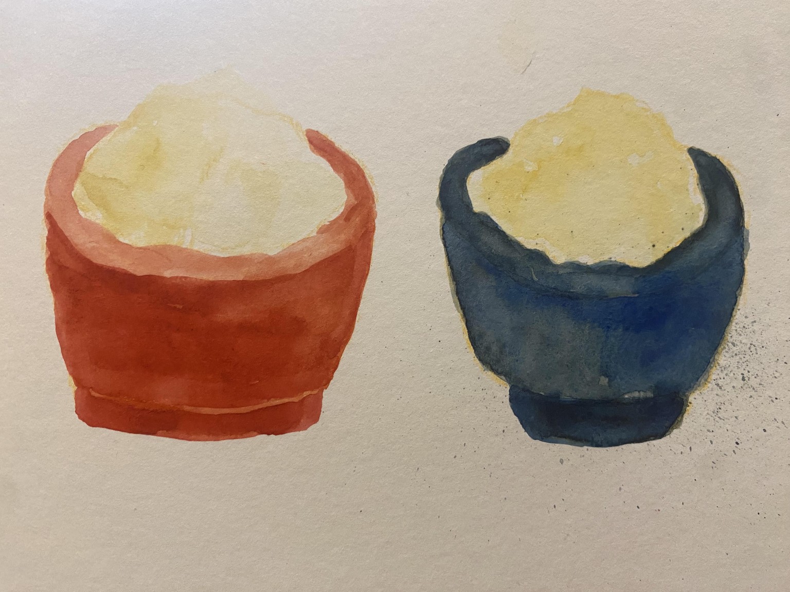 Watercolor taco and rice - image 2 - student project
