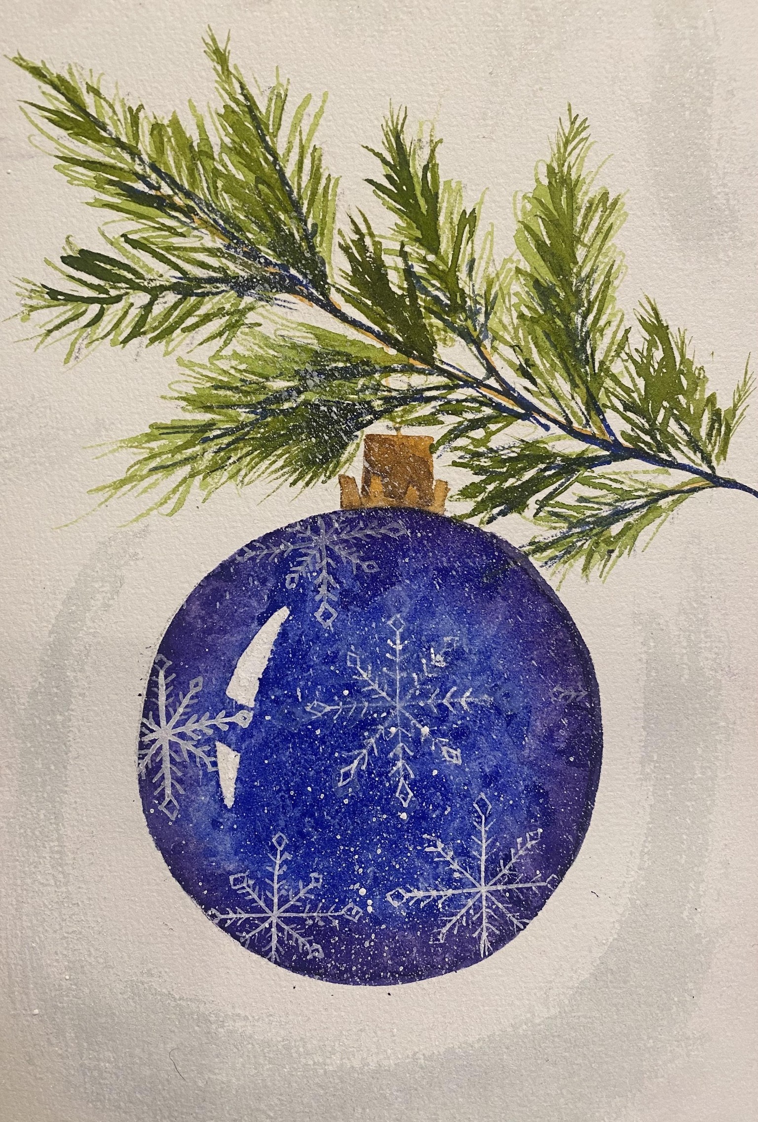 Watercolor candle - image 1 - student project
