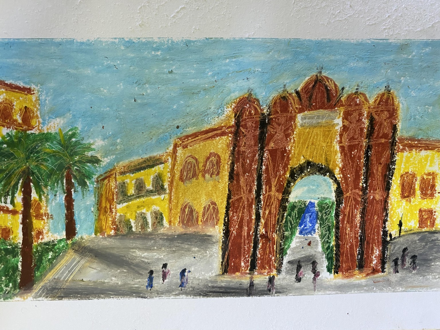 oil pastel postcards - image 3 - student project