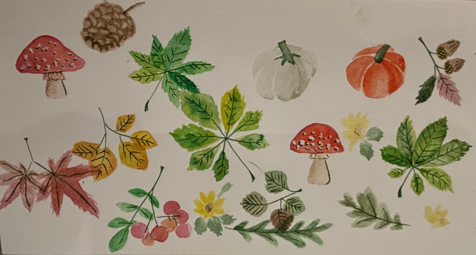 Autumn watercolors - image 2 - student project