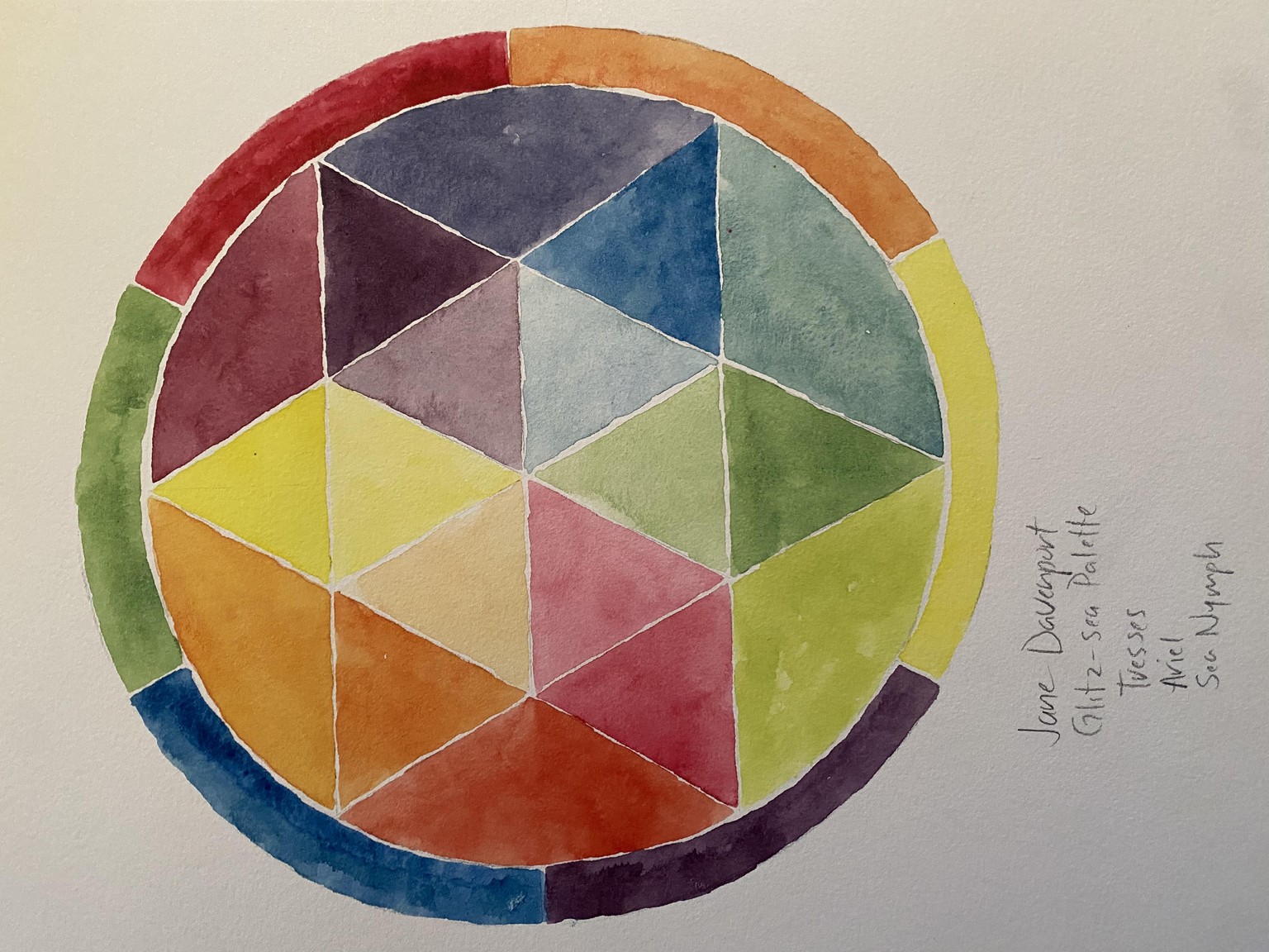 Color wheel mandalas I - image 2 - student project