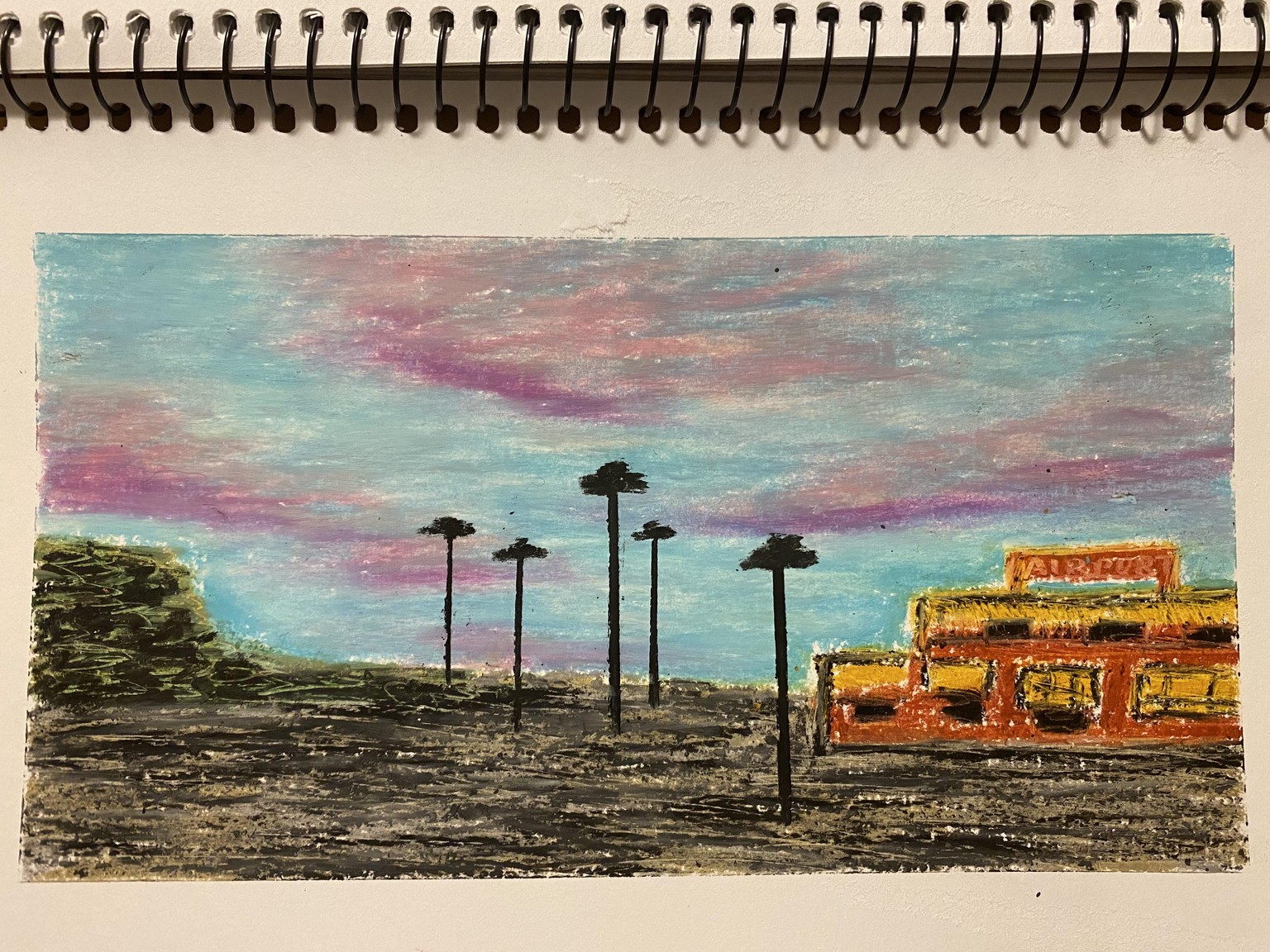 oil pastel postcards - image 1 - student project