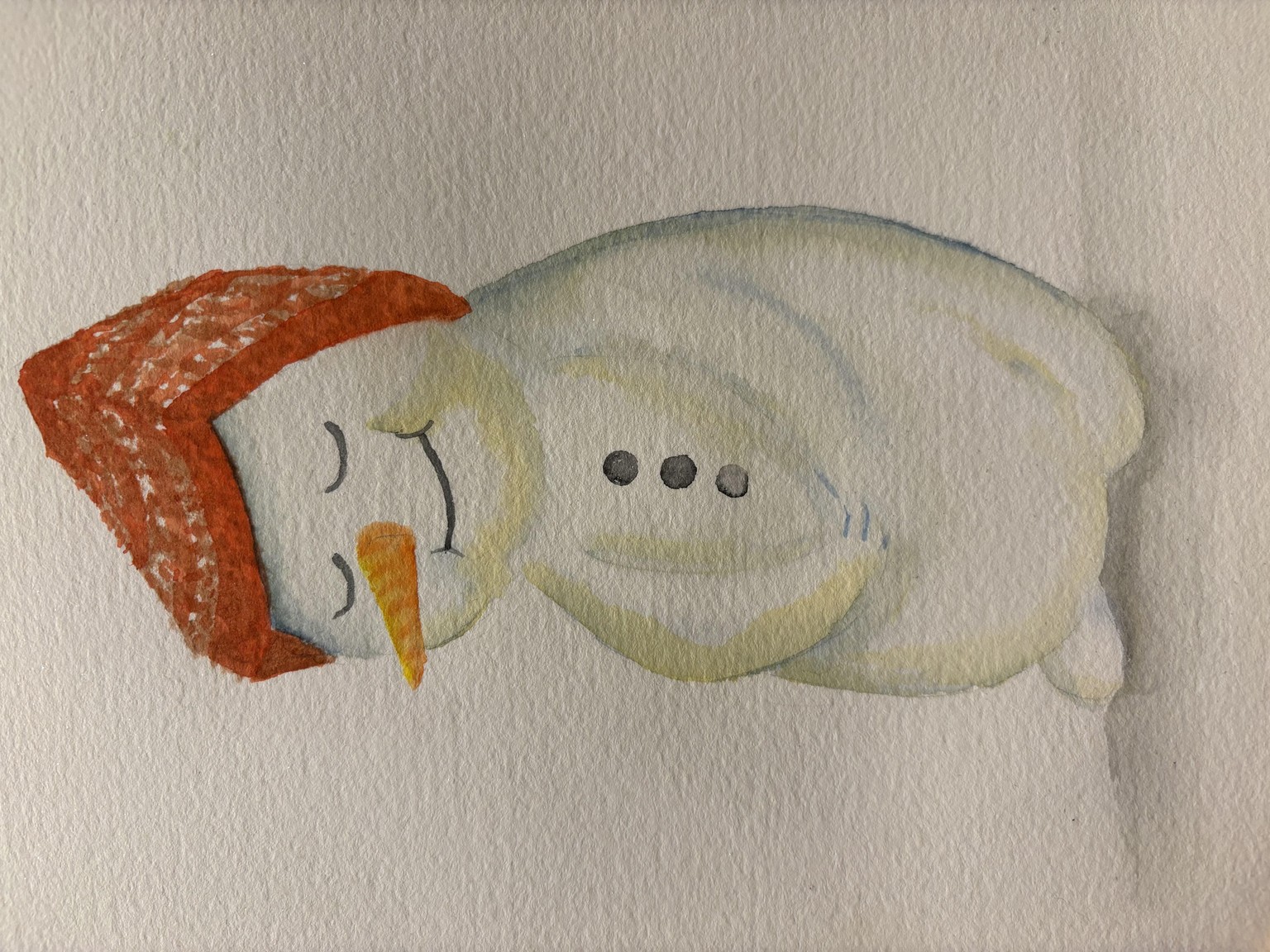 Advent watercolor paintings with Yana - image 4 - student project